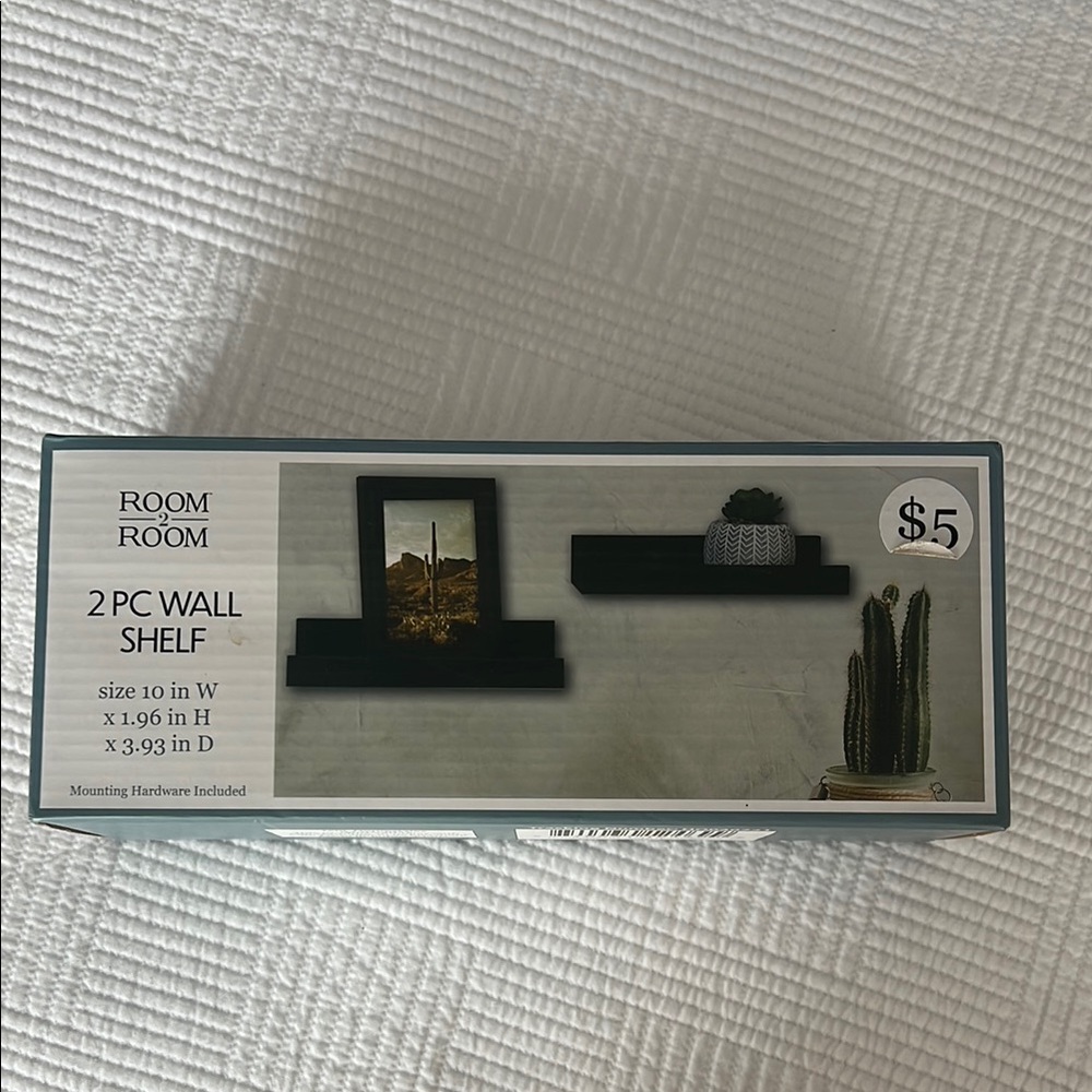 Room Essentials Black Wall Shelf Set